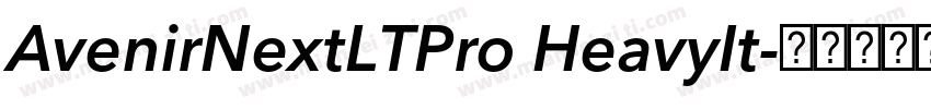AvenirNextLTPro HeavyIt字体转换